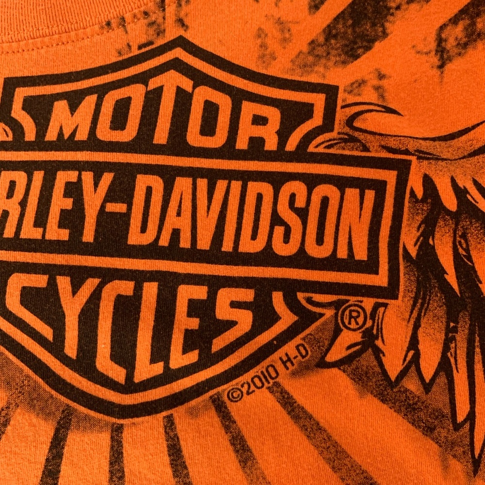 Harley Davidson women’s T-shirt short sleeve L Visalia California 2010 - Picture 4 of 8